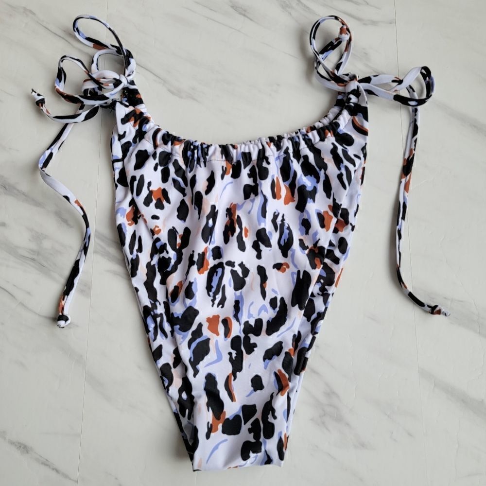 Zaful swim bikini bottoms cheeky XXL sexy tie side